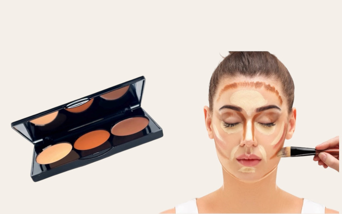 Cream Contour Palette .blendable formulas to correct and smooth imperfections