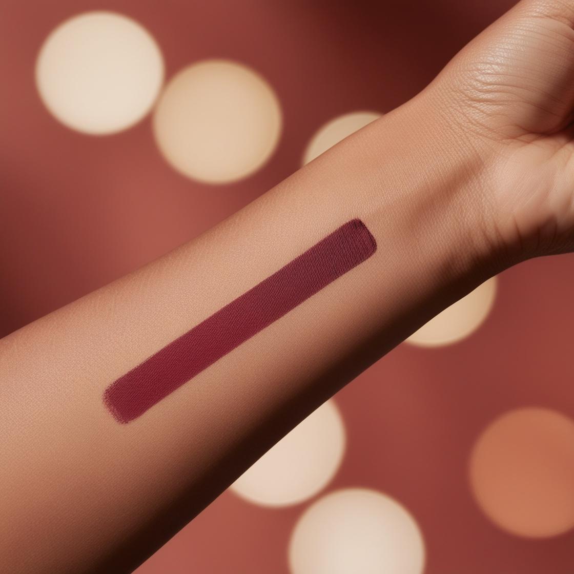 Your Intense Bold Beauty: the "Boudoir"Red Matte burgundy Lipstick