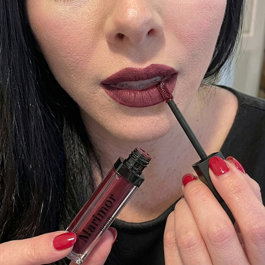 Your Intense Bold Beauty: the "Boudoir"Red Matte burgundy Lipstick