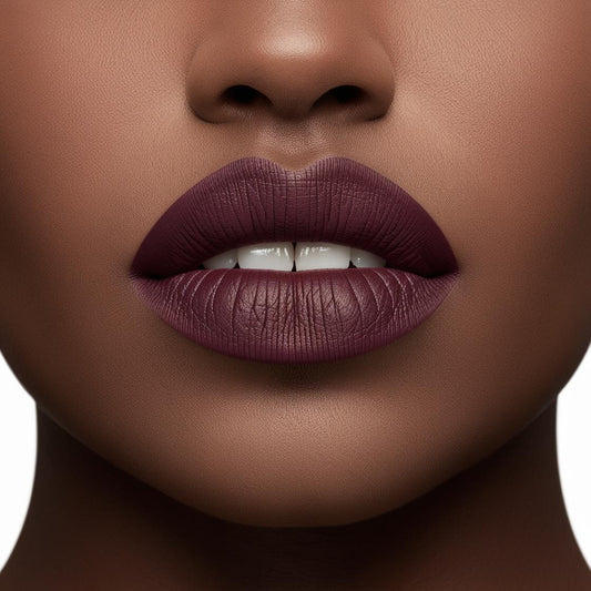 Your Intense Bold Beauty: the "Boudoir"Red Matte burgundy Lipstick